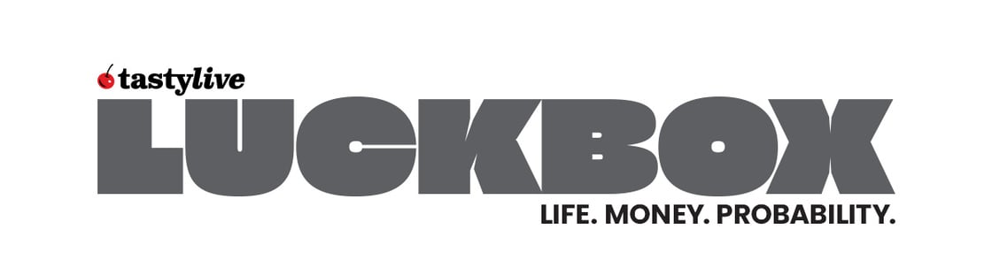 luckbox tastylive logo w tagline dark grey