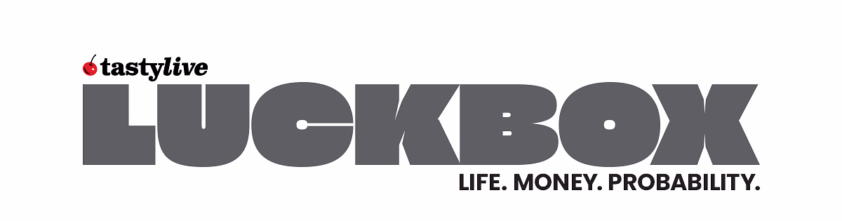 luckbox tastylive logo w tagline dark grey